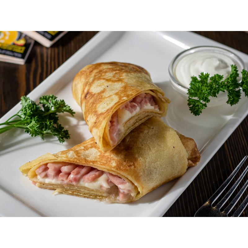 Блин с ветчиной и сыром