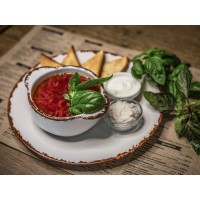 Борщ с гренками